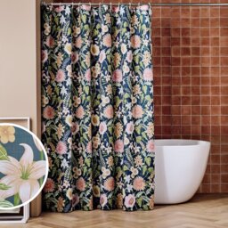Argos Home Botanical Floral Shower Curtain - thumbnail 1