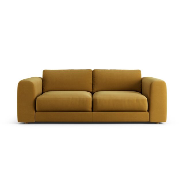 Habitat Ayr Large Fabric 3 Seater Sofa - Gold - image 1