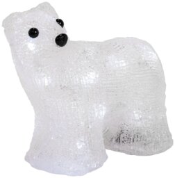 Habitat Prelit Christmas Acrylic Polar Bear Decoration - thumbnail 2