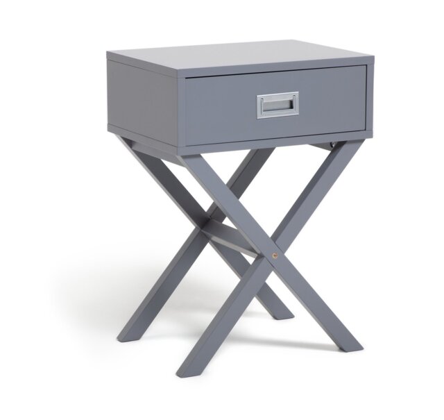 Habitat X Frame Bedside Table - Grey - image 1