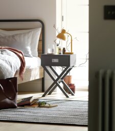 Habitat X Frame Bedside Table - Grey - thumbnail 2