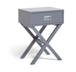 Habitat X Frame Bedside Table - Grey - thumbnail 1