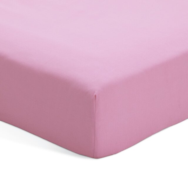 Habitat Polycotton Pink Fitted Sheet - Single - image 1