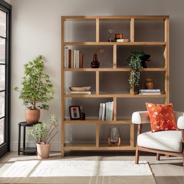 Habitat Hopkins Tall Bookcase - Oak - image 1