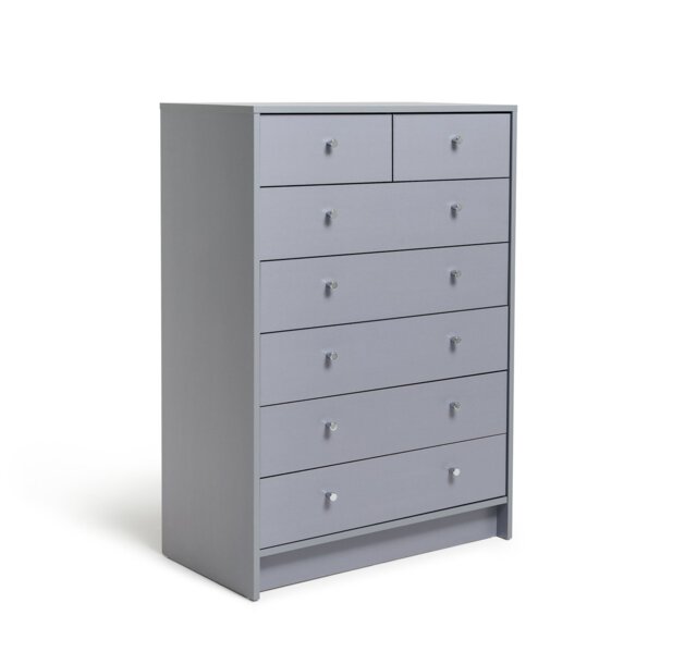 Argos Home Malibu 7 Drawer Chest - Grey - image 1