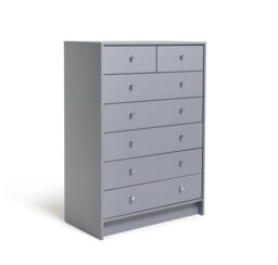 Argos Home Malibu 7 Drawer Chest - Grey - thumbnail 1