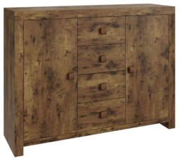 GFW Jakarta 2 Door 4 Drawer Sideboard - Mango Wood Effect