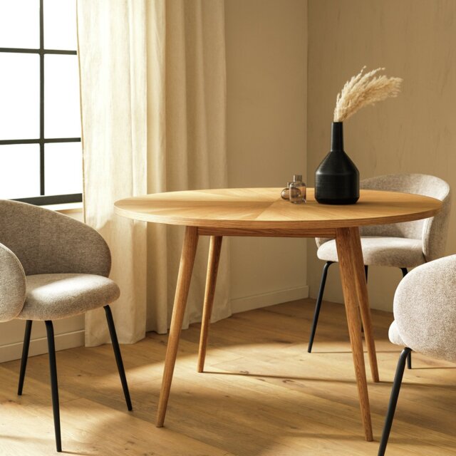 Habitat Kenha Oak Veneer 4 Seater Dining Table - Oak - image 1