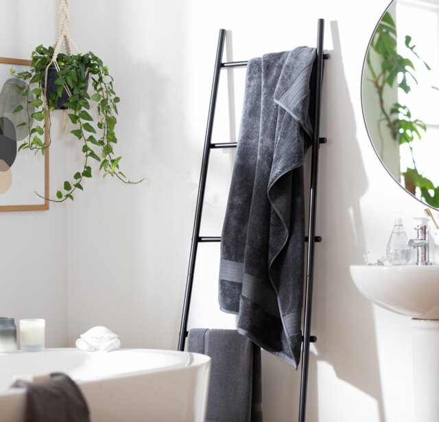 Habitat Egyptian Cotton Bath Sheet - Slate - image 1