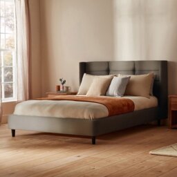 Silentnight Lilith Superking Velvet Bed Frame - Charcoal - thumbnail 2