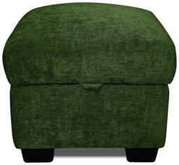 Argos Home Taylor Fabric Storage Footstool - Green - thumbnail 1