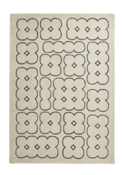 Habitat Archive Four Circles Geo Cut Pile Rug - 120x170cm - thumbnail 2