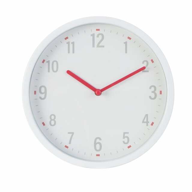 Argos Home Plastic Wall Clock - White - image 1
