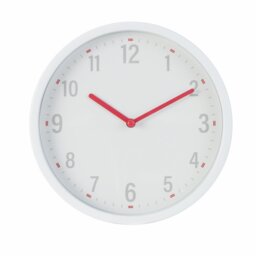 Argos Home Plastic Wall Clock - White - thumbnail 1