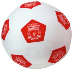 Liverpool FC Football Shaped Cushion - White - 25cm - thumbnail 2
