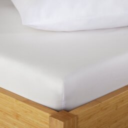 Home Essentials Soft Touch White Fitted Sheet - thumbnail 2