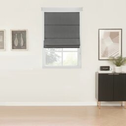 Little Black Book Blackout Charcoal Roman Blind - 150cm