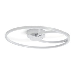 Argos Home Pill Metal LED Flush Ceiling Light - Chrome - thumbnail 2