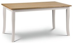 Julian Bowen Davenport 4 Seater Dining Table - Grey & Oak - thumbnail 2