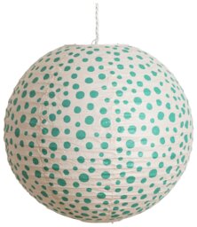 Habitat Kids Teal Paper Easy Fit Lampshade - 45cm - thumbnail 2