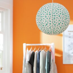 Habitat Kids Teal Paper Easy Fit Lampshade - 45cm - thumbnail 1