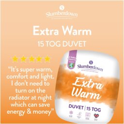 Slumberdown Extra Warm 15 Tog Duvet - Double - thumbnail 2
