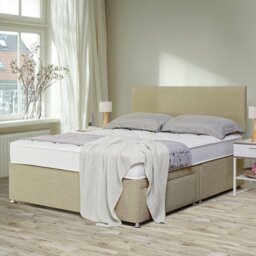 Argos Home Elmdon Kingsize 2 Drawer Divan Bed - Natural