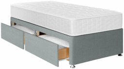Argos Home Elmdon Deep Ortho Single 2 Drawer Divan Bed- Grey - thumbnail 2