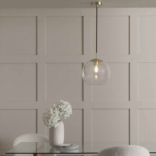 Habitat Coleman Metal Pendant Light - Brass - image 1
