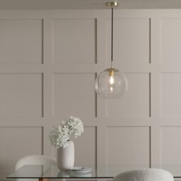 Habitat Coleman Metal Pendant Light - Brass - thumbnail 1