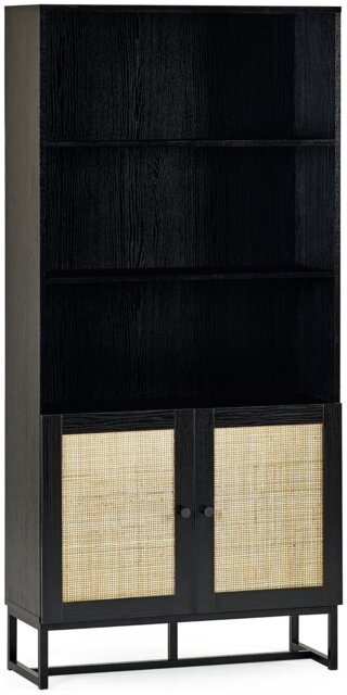 Julian Bowen Padstow Tall Bookcase - Black - image 1
