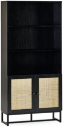 Julian Bowen Padstow Tall Bookcase - Black