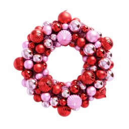Habitat Multicolour Bauble Christmas Wreath - thumbnail 2