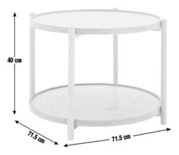 Habitat Selby Round Coffee Table - Natural - thumbnail 2