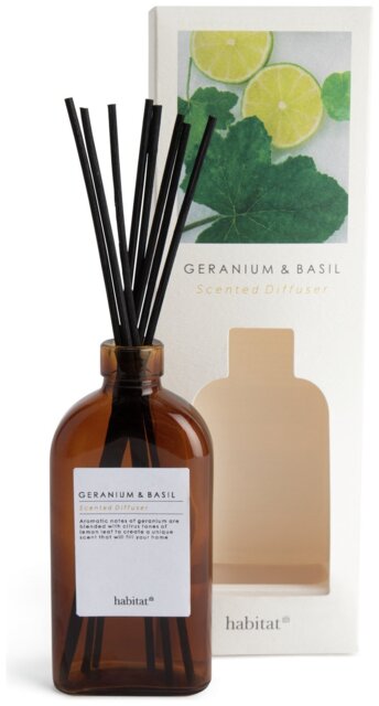 Habitat 150ml Reed Diffuser - Geranium & Basil - image 1