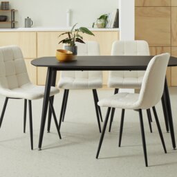 Argos Home Cobin 4 Seater Dining Table - Black