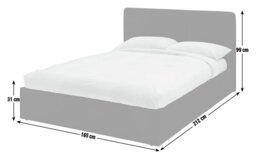 Argos Home Pandora Kingsize End Lift Ottoman Bed - Green - thumbnail 2