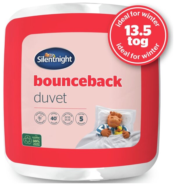 Silentnight Bounceback 13.5 Tog Duvet - Superking - image 1