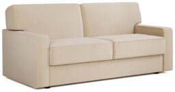 Jay-Be Linea Fabric 3 Seater Sofa Bed - Cream - thumbnail 1