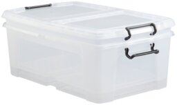 Strata Smart 2 x 50L Underbed Recycled Plastic Storage Boxes - thumbnail 2