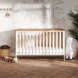 Obaby Evie Nursery Cot Bed - Cream - thumbnail 1