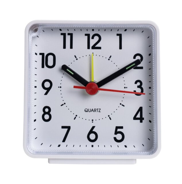 Argos Home Analogue Alarm Clock - White - image 1