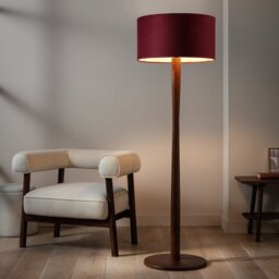 Habitat Red Velvet Easy Fit Lampshade - 49cm