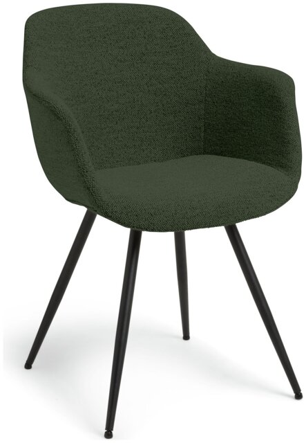 Habitat Noella Fabric Dining Chair - Green - image 1