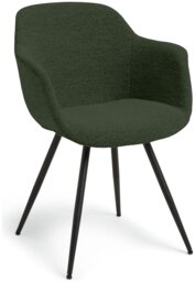 Habitat Noella Fabric Dining Chair - Green