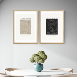 East End Prints Galerie Boheme Oak Frame Art Print  - A3