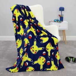 Pokemon Pikachu Fleece Throw - Dark Blue - 100x150cm - thumbnail 2