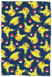 Pokemon Pikachu Fleece Throw - Dark Blue - 100x150cm