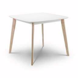Julian Bowen Casa 4 Seater Dining Table - White & Oak - thumbnail 2