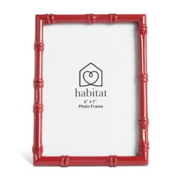 """Habitat Bamboo Effect Red Picture Frame - 5x7""""""" - thumbnail 2
